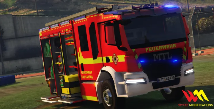 MTL HLF / Tankautospuit Animated - FiveM and GTA 5 fire truck, FiveM brandweerwagen and FiveM Feuerwehrfahrzeug