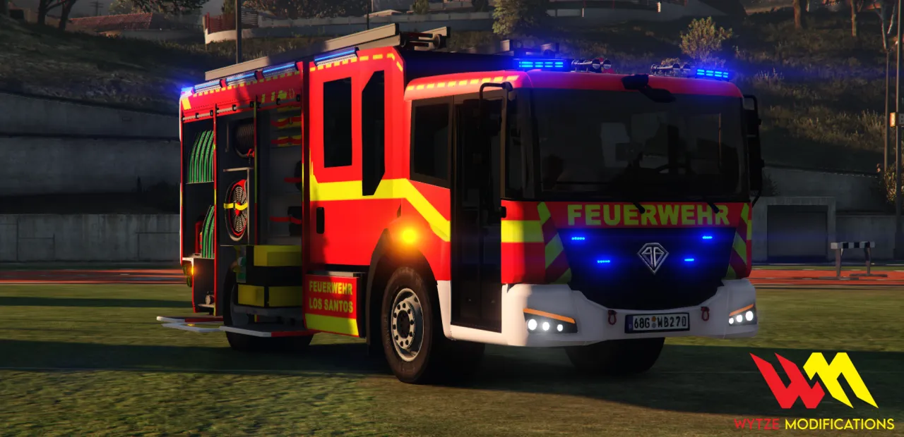 EMIC HLF / Tankautospuit Animated - FiveM fire truck, FiveM brandweerwagen and FiveM Feuerwehrfahrzeug