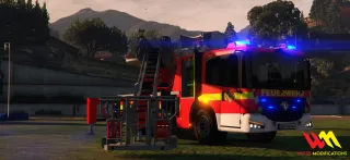 Benefactor Emic DLK / Ladderwagen  [SmartVehicle] - FiveM fire truck, FiveM brandweerwagen and FiveM Feuerwehrfahrzeug - product image 2