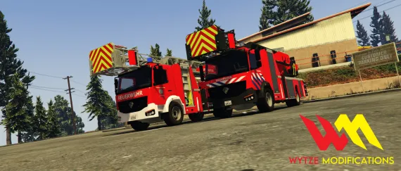 Benefactor Amic DLK / Ladderwagen [SmartVehicle] - FiveM and GTA 5 fire truck, FiveM brandweerwagen and FiveM Feuerwehrfahrzeug