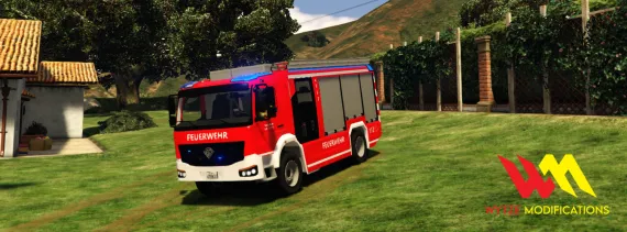 Benefactor Amic Animated - FiveM and GTA 5 fire truck, FiveM brandweerwagen and FiveM Feuerwehrfahrzeug