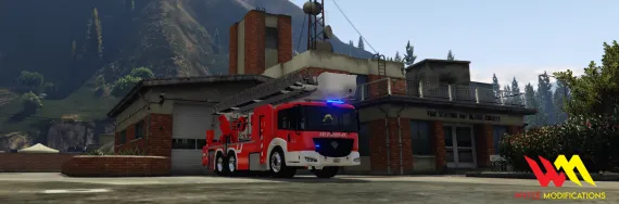 Benefactor Emic Ladder  [SmartVehicle] - FiveM fire truck, FiveM brandweerwagen and FiveM Feuerwehrfahrzeug