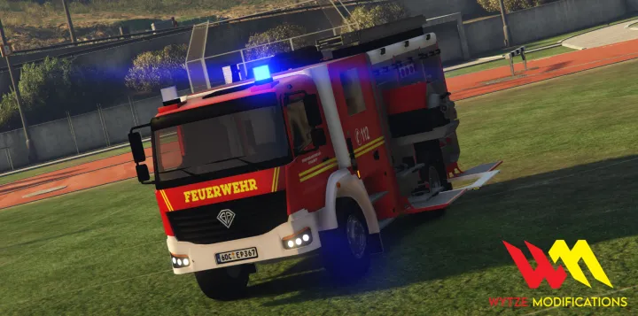 Benefactor Amic LF20 KATS Animated - FiveM and GTA 5 fire truck, FiveM brandweerwagen and FiveM Feuerwehrfahrzeug